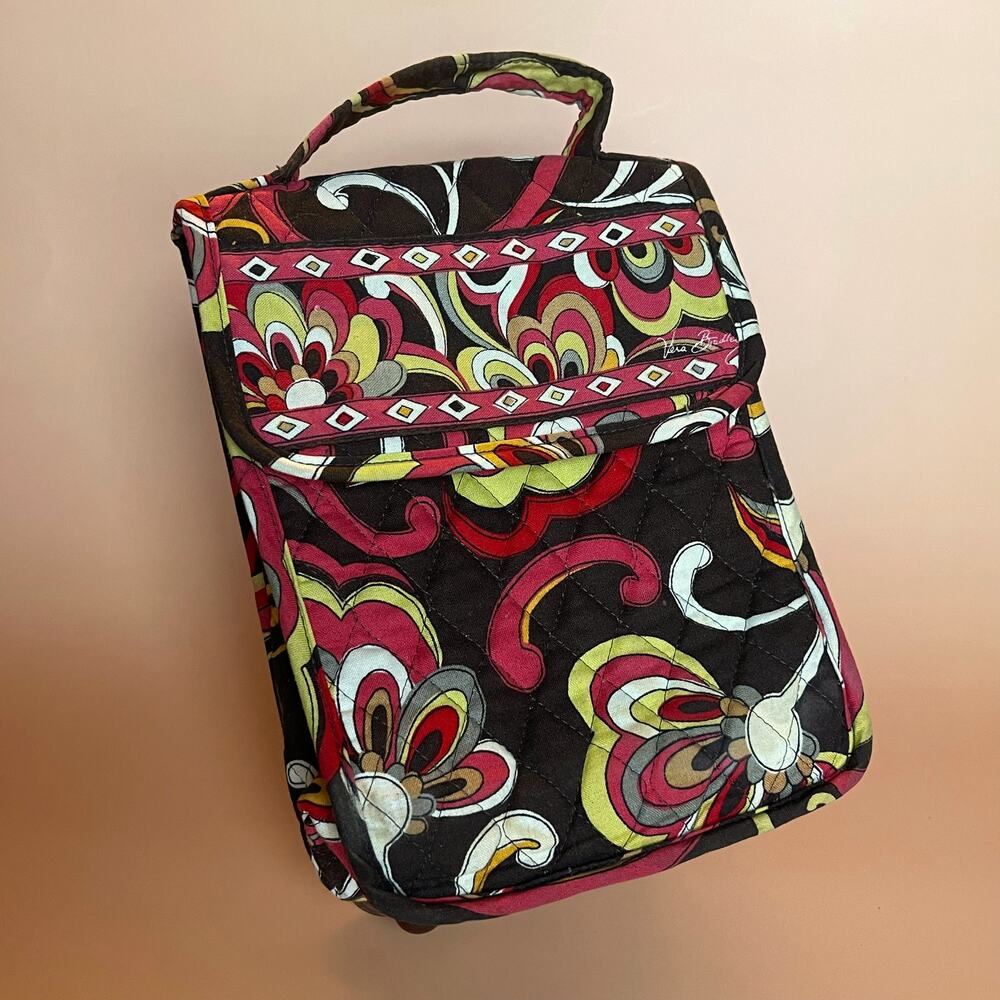 Vera Bradley Puccini Out to Lunch Bag Insulated Retired Floral Brown Pink